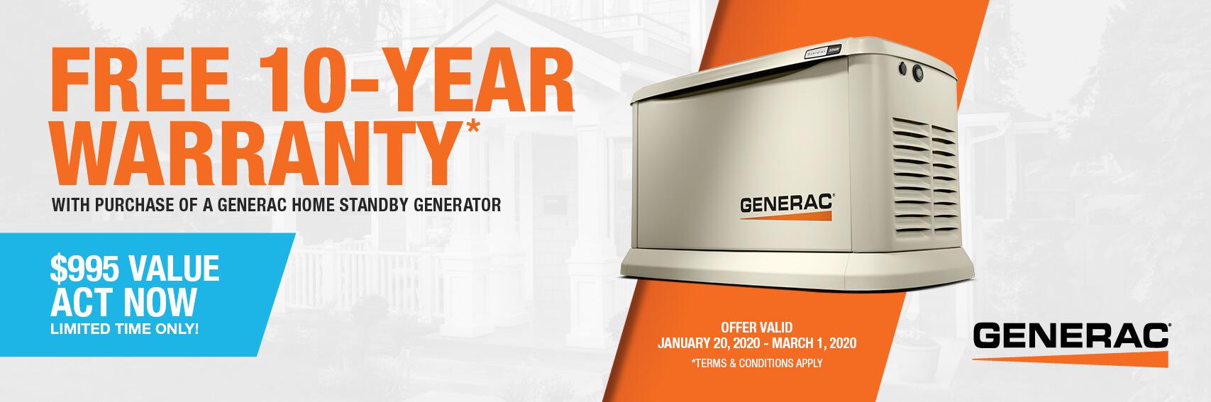Homestandby Generator Deal | Warranty Offer | Generac Dealer | COLDWATER, MI